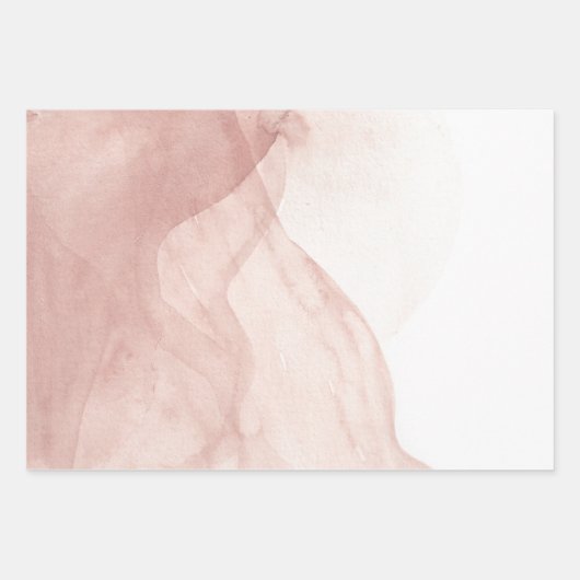 Farbrosa Wrapping Paper Sheets, Matte Geschenkpapier Set (Vorderseite)