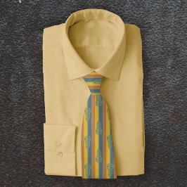 Farbrost-Retro-Lacrosse-Sticks und Streifen Krawatte