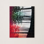 Farbrot dringt in Schwarzwald ein Puzzle (Vertikal)