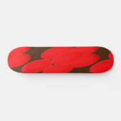 Farbrote, moderne Optik - Kunst für Baubeläge Skateboard (Horizontal)