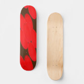Farbrote, moderne Optik - Kunst für Baubeläge Skateboard (Vorderseite)