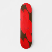 Farbrote, moderne Optik - Kunst für Baubeläge Skateboard (Vorne)