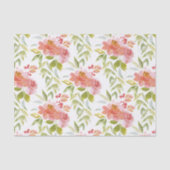 Farbrotes Blumenzapier Seidenpapier (Vorderseite)