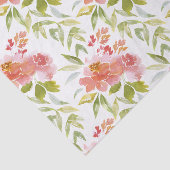 Farbrotes Blumenzapier Seidenpapier (Ausschnitt)