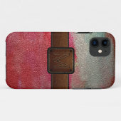 Farbrotes Leder sieht braun aus Case-Mate iPhone Hülle (Rückseite (Horizontal))