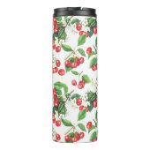 Farbrotes Muster für ein Monogramm Thermosbecher (Rückseite)