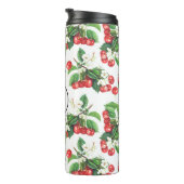 Farbrotes Muster für ein Monogramm Thermosbecher (Nach rechts gedreht)