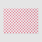 Farbrotes Polka-Dot-Papierpapier Seidenpapier (Vorderseite)