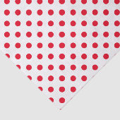 Farbrotes Polka-Dot-Papierpapier Seidenpapier (Ausschnitt)