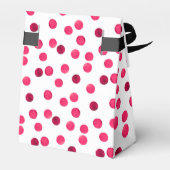 Farbrotes Polka-Punktmuster Geschenkschachtel (Rückseite)