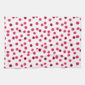 Farbrotes Polka-Punktmuster Geschirrtuch (Horizontal)