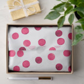 Farbrotes Polka-Punktmuster Seidenpapier (Geschenk)