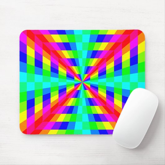 Farbrückenquadratischer Tunnel Mousepad (Mit Mouse)