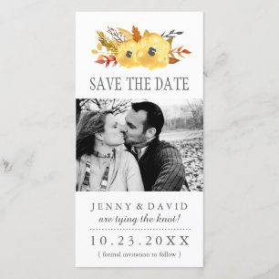 Farbrückgang Save the Date Foto-Karten