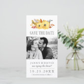 Farbrückgang Save the Date Foto-Karten (Stehend Vorderseite)