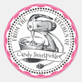 Farbrücksetzpult aus der Küche Runder Aufkleber