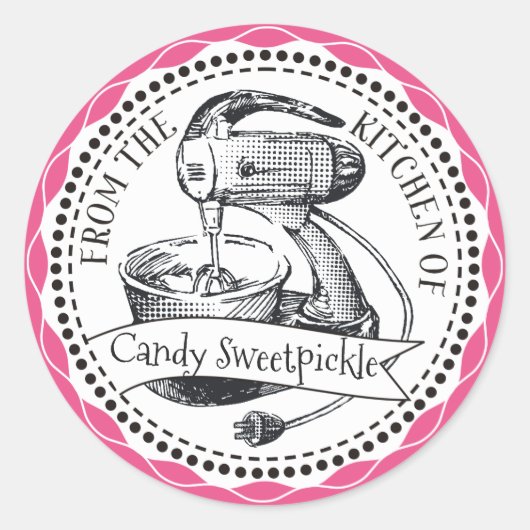 Farbrücksetzpult aus der Küche Runder Aufkleber (Vorderseite)