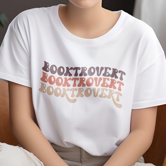 Farbrückwärts-Buchtrovert Buchlover T-Shirt