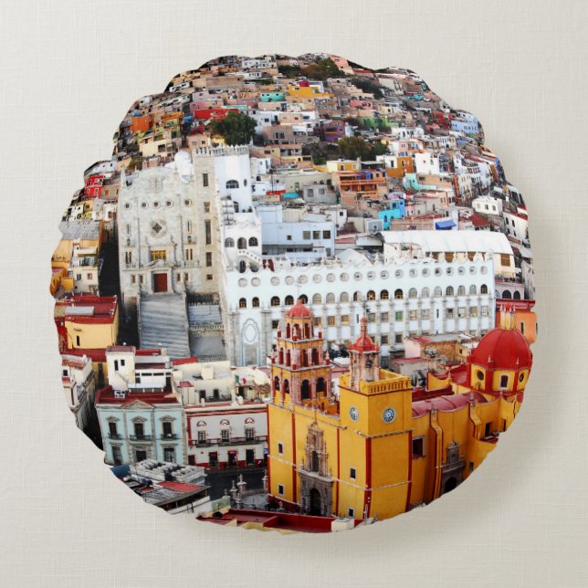 Farbsammlung Rundes Kissen (Vorderseite)