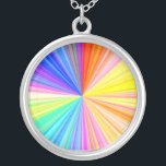 Farbschatten-Rad - Regenbogen-Extrem Versilberte Kette<br><div class="desc">Größe: Groß Behalten Sie Ihr Lieblingsbild, Entwurf, oder Wörter der Inspiration nah Ihr Herz mit dieser schönen runden kundenspezifischen überzogenen Halskette des Sterlingsilbers. Schließen Sie mit 18" Sterling Silber-überzogene Kette (2" Ergänzung) ab und Hummergreiferverschluß, diese Halskette wird eine beständige und wasserdichte UVbeschichtung beendet, um Ihre Bilder für viele Jahre zu...</div>