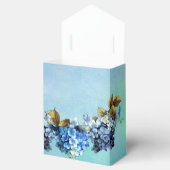 Farbschattierungen von Blue Watercolor Hydrangeas Geschenkschachtel (Geöffnet)