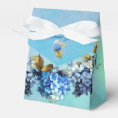 Farbschattierungen von Blue Watercolor Hydrangeas Geschenkschachtel (Vorderseite)