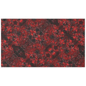 Farbschattierungen von Rot mit weißem Nadelwurf Tischdecke (Vorderseite (Horizontal))