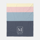 Farbschema für Beach House Personalisiert. Fleecedecke (Vorderseite)