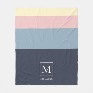 Farbschema für Beach House Personalisiert. Fleecedecke