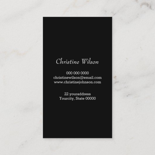 Farbschere Visitenkarte (Rückseite)