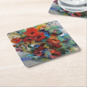 Farbschicht II Rechteckiger Pappuntersetzer (angewinkelt)