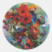 Farbschicht II Runder Aufkleber (Vorderseite)