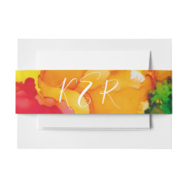 Farbschlag zu Bat Mitzvah Einladung Bauch Band