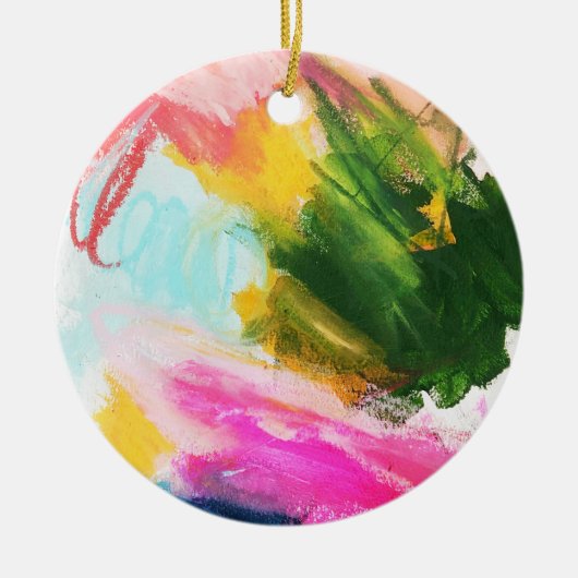 Farbschlauch Keramik Ornament (Vorne)