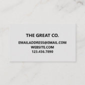 Farbschlauch Moderner Swirl Visitenkarte (Rückseite)