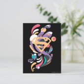 Farbschlauch Orange Postkarte (Stehend Vorderseite)