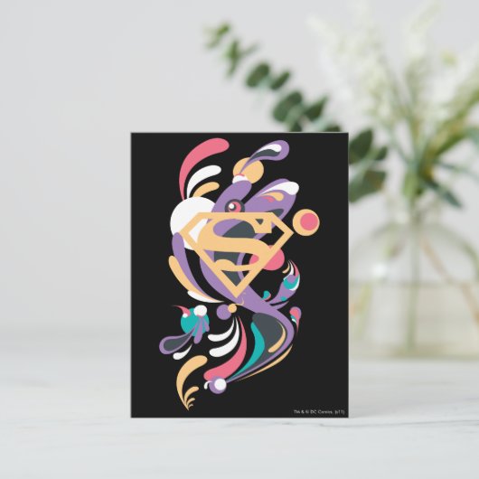 Farbschlauch Orange Postkarte (Stehend Vorderseite)