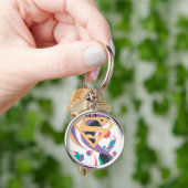 Farbschlauch Orange Schlüsselanhänger (Hand)