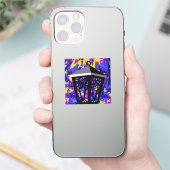 Farbschlauch Owl Lantern Sticker (Telefon)