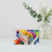 Farbschlitten Visitenkarte (Stehend Vorderseite)