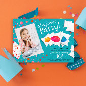 FarbschlupfKatzen Schlummerschläfer Party Foto Einladung