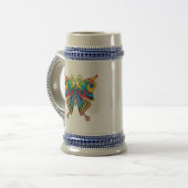 Farbschmetterling Bierglas (Vorderseite Links)