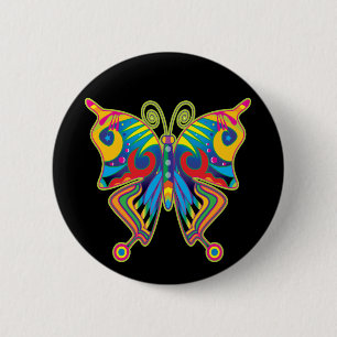 Farbschmetterling Button
