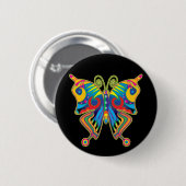 Farbschmetterling Button (Vorne & Hinten)