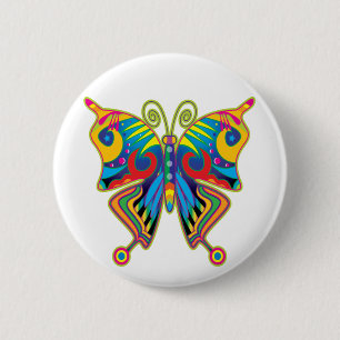 Farbschmetterling Button