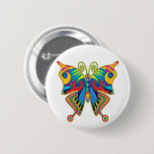Farbschmetterling Button (Vorne & Hinten)