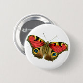Farbschmetterling Button (Vorne & Hinten)