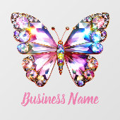 Farbschmetterling Fensteraufkleber (Blatt)