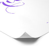 Farbschmetterling - Französisch Brautparty willkom Poster (Ecke)