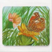 Farbschmetterling im Garten Mousepad (Vorne)